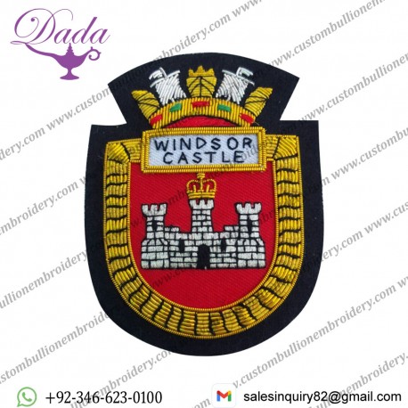 Hand Embroidery Shield Felt Badge