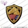 Handmade Blazer Badge Sewn on Black Blazer wool & Velvet