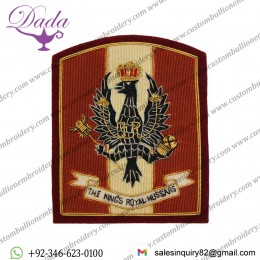 KRH RHQ Patt Wire Blazer Badge