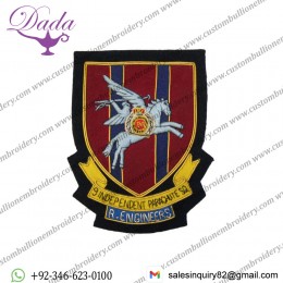 RE 9 Ind PARA Sqn Wire Blazer Badge