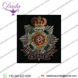 Border Regiment Blazer Badge, Wire