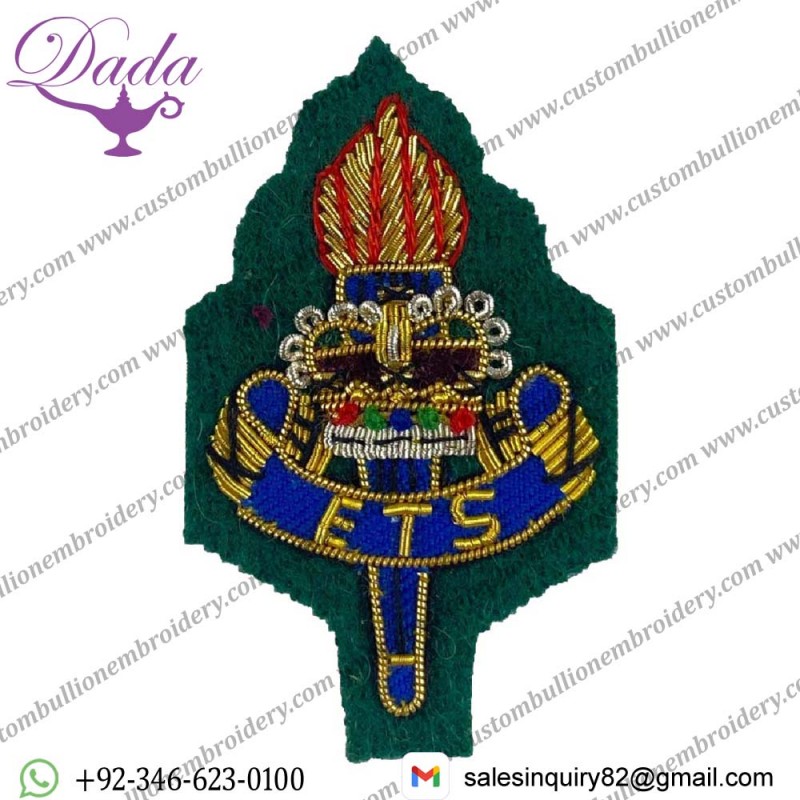 Ets Commandant Guard AGC ETS Officers Beret Badge On Int Corp Green Beret Badges, Regiment