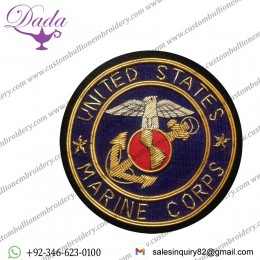 CUSTOM HAND EMBROIDERY MILITARY BULLION BADGES