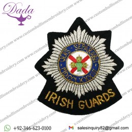 Irish Guards Wire Blazer Badge