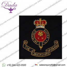 Lancashire Fusiliers Wire Blazer Badge