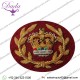 RQMS Gold On Medical Cherry Badge Bullion Embroidered