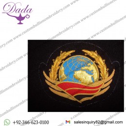 METALLIC AND BULLION WIRE BLAZER BADGE