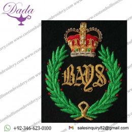 Queens Bays Blazer Badge, E11R, Wire