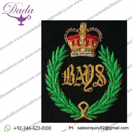 Queens Bays Blazer Badge, E11R, Wire