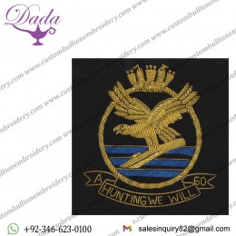 RN A Hunting We Will Go Wire Blazer Badge