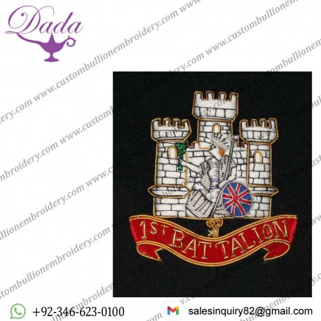 Royal Anglian 1st Battalion - Wire Blazer Badge