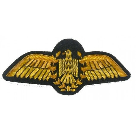 ROYAL EGYPT AIR FORCE GOLD BULLION WIRE PILOT WING