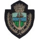 Guyana Customs And Excise Cap Badge South America Bullion wire embroidered Coast Guard, Customs & Excise insignia