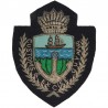 Guyana Customs And Excise Cap Badge South America Bullion wire embroidered Coast Guard, Customs & Excise insignia