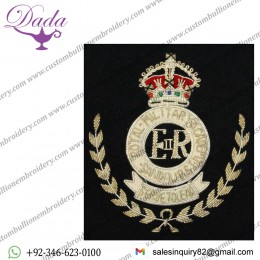 Royal Military Academy Sand Hurst Blazer Badge, GV1R, Wire