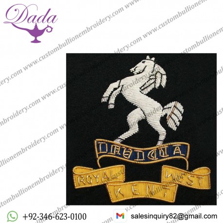 Royal West Kent Wire Blazer Badge