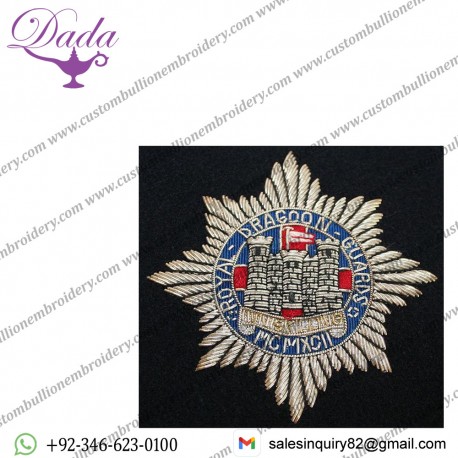 The Royal Dragoon Guards Wire Badge