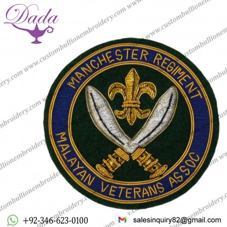 Manchester Malayan Vets Wire Badge
