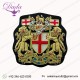 COAT OF ARMS FAMILY CREST BULLION BLAZER BADGE