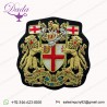 COAT OF ARMS FAMILY CREST BULLION BLAZER BADGE