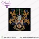 embroidered Family crest emblem