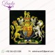 Family Crests, Hand Embroidered Gold , Silver Bullion and Silk Thread made Family Crests