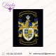 Hand Embroidery Family Crest Blazer Badge