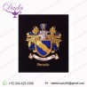 bullion wire Family crest,emblem hand made embroidery Coat of arms crest