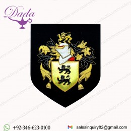 Custom Embroidered Bullion Crest