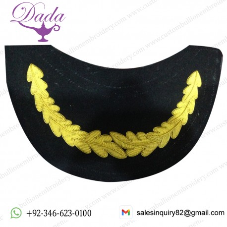 Military Embroidered Visor Cap Peak