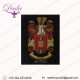 Custom family crest embroidered patches