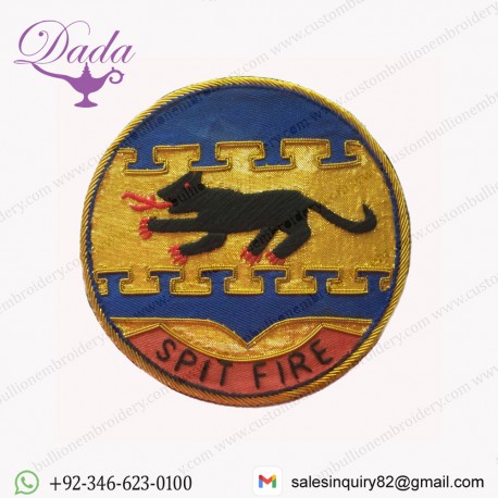 332ND FIGHTER GROUPV Hand embroidered with gold wire bullion