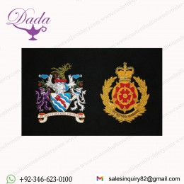 Embroidered crests for blazers