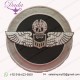 341ST BOMB GROUP Hand embroidered in silver wire bullion on a black wool felt background
