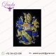 Family Coat of arms hand made bullion embroidery crest