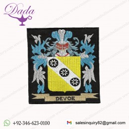 Family-crest-embroidered-patches