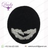 Military Embroidered Visor Peak 2 Rows Silver Oak Leaf For Ladies
