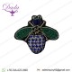 HandMade Bullion Wire Blazer bee Brooches Supplier Crest patches emblem badges