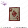Fashion Bullion Wire Embroidery Brooches Playing card embroidered badges patches handmade supplier