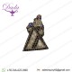 Hand embroider Bullion Wire Embroidery Fancy brooch patches rhinestone fashion badges supplier