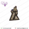 Hand embroider Bullion Wire Embroidery Fancy brooch patches rhinestone fashion badges supplier