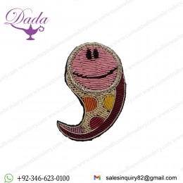 fashion Bullion Wire brooches hand embroidery embroidered patches embroidery emblem crests