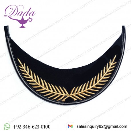 Oak Leaf  Visor One Row Embroidery Oak Leaf Peak