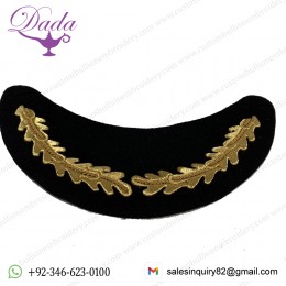 Oak Leaf  Visor Royal Navy Admirals Gold Cap Briad