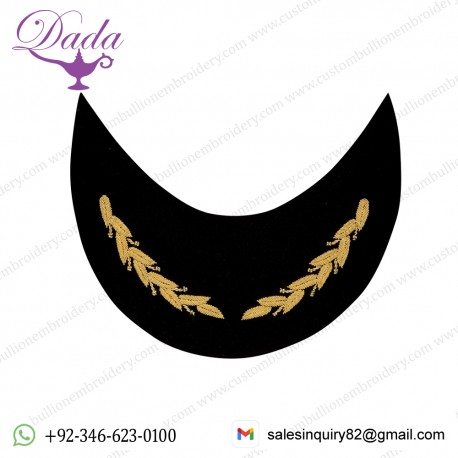 Gold Embroidered Peak Airline Gold