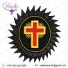 Knights Templar Cross Embroidered Masonic Patch