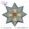 Oem Custom Bullion Handmade Embroidery Ethnic Christian Lazarus Pilgrimage Tree, Badges & Patches Hand Embroidered Customized