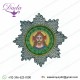 Oem Custom Bullion Handmade Embroidery Ethnic Christian Lazarus Star, Badges & Motif Hand Embroidered