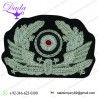 CAP INSIGNIA - RAILWAY POLICE CAP EAGLE BULLION EMBROIDERY BADGE